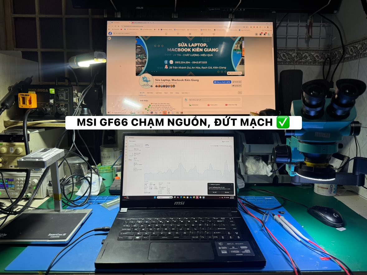 Laptop không lên nguồn tại Mac68